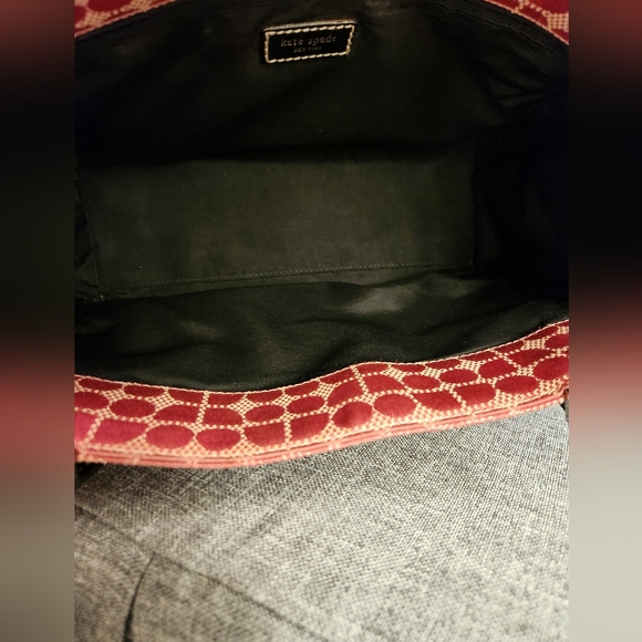 Vintage Kate Spade Classic Dot Noel Pink Shoulderbag Tote Purse - Picture 7 of 16